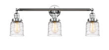 Innovations Lighting 205-PC-G513 - Bell - 3 Light - 30 inch - Polished Chrome - Bath Vanity Light