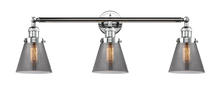 Innovations Lighting 205-PC-G63 - Cone - 3 Light - 30 inch - Polished Chrome - Bath Vanity Light