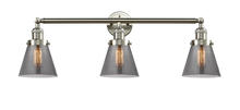 Innovations Lighting 205-SN-G63 - Cone - 3 Light - 30 inch - Brushed Satin Nickel - Bath Vanity Light