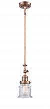 Innovations Lighting 206-AC-G182S - Canton - 1 Light - 5 inch - Antique Copper - Stem Hung - Mini Pendant