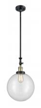 Innovations Lighting 206-BAB-G202-12 - Beacon - 1 Light - 12 inch - Black Antique Brass - Stem Hung - Mini Pendant