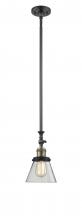 Innovations Lighting 206-BAB-G62 - Cone - 1 Light - 6 inch - Black Antique Brass - Stem Hung - Mini Pendant