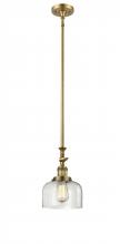 Innovations Lighting 206-BB-G72 - Bell - 1 Light - 8 inch - Brushed Brass - Stem Hung - Mini Pendant