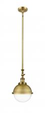 Innovations Lighting 206-BB-HFS-82-BB-LED - Hampden - 1 Light - 9 inch - Brushed Brass - Stem Hung - Mini Pendant