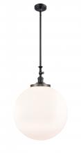 Innovations Lighting 206-BK-G201-18 - Beacon - 1 Light - 12 inch - Matte Black - Stem Hung - Mini Pendant