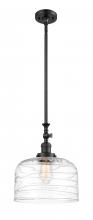 Innovations Lighting 206-BK-G713-L - Bell - 1 Light - 12 inch - Matte Black - Stem Hung - Mini Pendant