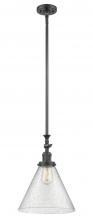 Innovations Lighting 206-OB-G44-L - Cone - 1 Light - 12 inch - Oil Rubbed Bronze - Stem Hung - Mini Pendant