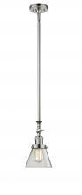 Innovations Lighting 206-PN-G62 - Cone - 1 Light - 6 inch - Polished Nickel - Stem Hung - Mini Pendant