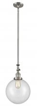 Innovations Lighting 206-SN-G202-10 - Beacon - 1 Light - 10 inch - Brushed Satin Nickel - Stem Hung - Mini Pendant