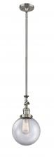 Innovations Lighting 206-SN-G202-8 - Beacon - 1 Light - 8 inch - Brushed Satin Nickel - Stem Hung - Mini Pendant