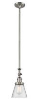 Innovations Lighting 206-SN-G64 - Cone - 1 Light - 6 inch - Brushed Satin Nickel - Stem Hung - Mini Pendant