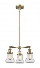 Innovations Lighting 207-AB-G192 - Bellmont - 3 Light - 18 inch - Antique Brass - Stem Hung - Chandelier