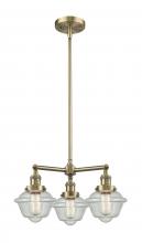 Innovations Lighting 207-AB-G534 - Oxford - 3 Light - 20 inch - Antique Brass - Stem Hung - Chandelier