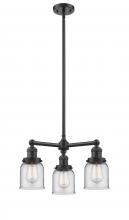 Innovations Lighting 207-OB-G52 - Bell - 3 Light - 19 inch - Oil Rubbed Bronze - Stem Hung - Chandelier