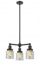 Innovations Lighting 207-OB-G54 - Bell - 3 Light - 19 inch - Oil Rubbed Bronze - Stem Hung - Chandelier