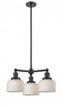 Innovations Lighting 207-OB-G71 - Bell - 3 Light - 22 inch - Oil Rubbed Bronze - Stem Hung - Chandelier