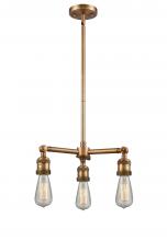 Innovations Lighting 207NH-BB - Bare Bulb 3 Light Chandelier