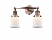 Innovations Lighting 208-AC-G181S - Canton - 2 Light - 17 inch - Antique Copper - Bath Vanity Light