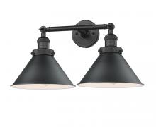 Innovations Lighting 208-BK-M10-BK - Briarcliff - 2 Light - 19 inch - Matte Black - Bath Vanity Light