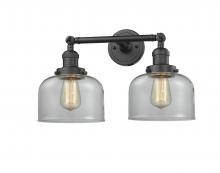Innovations Lighting 208-OB-G72 - Bell - 2 Light - 19 inch - Oil Rubbed Bronze - Adjustable Bath Vanity Light