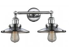 Innovations Lighting 208-PC-M7 - Railroad - 2 Light - 18 inch - Polished Chrome - Bath Vanity Light