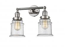 Innovations Lighting 208-PN-G184 - Canton - 2 Light - 17 inch - Polished Nickel - Bath Vanity Light