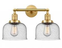 Innovations Lighting 208-SG-G74 - Bell - 2 Light - 19 inch - Satin Gold - Bath Vanity Light