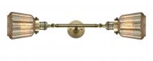 Innovations Lighting 208L-AB-G146-LED - Chatham - 2 Light - 7 inch - Antique Brass - Bath Vanity Light