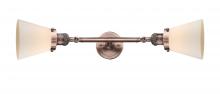 Innovations Lighting 208L-AC-G61 - Cone - 2 Light - 6 inch - Antique Copper - Adjustable Bath Vanity Light