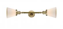 Innovations Lighting 208L-BB-G61 - Cone - 2 Light - 6 inch - Brushed Brass - Adjustable Bath Vanity Light