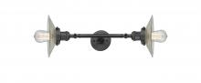 Innovations Lighting 208L-OB-G2 - Halophane - 2 Light - 9 inch - Oil Rubbed Bronze - Bath Vanity Light