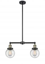 Innovations Lighting 209-BAB-G204-6 - Beacon - 2 Light - 23 inch - Black Antique Brass - Stem Hung - Adjustable Island Light