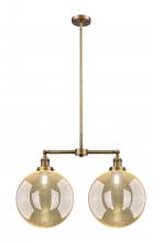 Innovations Lighting 209-BB-G208-12 - Beacon - 2 Light - 27 inch - Brushed Brass - Stem Hung - Adjustable Island Light