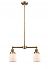 Innovations Lighting 209-BB-G51 - Bell - 2 Light - 21 inch - Brushed Brass - Stem Hung - Adjustable Island Light