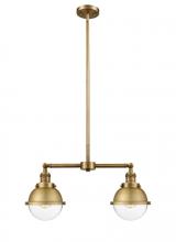 Innovations Lighting 209-BB-HFS-62-BB-LED - Hampden - 2 Light - 18 inch - Brushed Brass - Stem Hung - Island Light