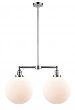 Innovations Lighting 209-PC-G201-12 - Beacon - 2 Light - 27 inch - Polished Chrome - Stem Hung - Adjustable Island Light