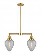 Innovations Lighting 209-SG-G165 - Geneseo - 2 Light - 21 inch - Satin Gold - Stem Hung - Island Light