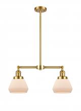 Innovations Lighting 209-SG-G171 - Fulton - 2 Light - 21 inch - Satin Gold - Stem Hung - Island Light