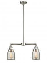 Innovations Lighting 209-SN-G58 - Bell - 2 Light - 21 inch - Brushed Satin Nickel - Stem Hung - Adjustable Island Light
