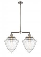 Innovations Lighting 209-SN-G664-12 - Bullet - 2 Light - 24 inch - Brushed Satin Nickel - Stem Hung - Island Light