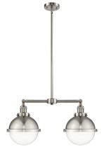 Innovations Lighting 209-SN-HFS-82-SN - Hampden - 2 Light - 18 inch - Brushed Satin Nickel - Stem Hung - Island Light