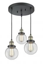 Innovations Lighting 211/3-BAB-G202-6 - Beacon Multi-Pendant
