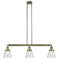 Innovations Lighting 213-AB-G64 - Cone - 3 Light - 39 inch - Antique Brass - Stem Hung - Island Light