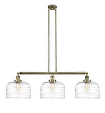 Innovations Lighting 213-AB-G713-L - Bell - 3 Light - 42 inch - Antique Brass - Stem Hung - Island Light