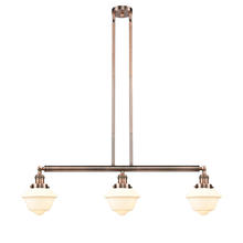 Innovations Lighting 213-AC-G531 - Oxford - 3 Light - 40 inch - Antique Copper - Stem Hung - Island Light