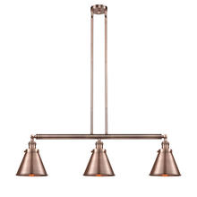 Innovations Lighting 213-AC-M13-AC - Appalachian - 3 Light - 40 inch - Antique Copper - Stem Hung - Island Light