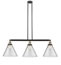 Innovations Lighting 213-BAB-G42-L - Cone - 3 Light - 44 inch - Black Antique Brass - Stem Hung - Island Light