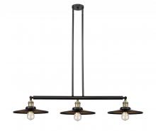 Innovations Lighting 213-BAB-MFR-BK-12 - Appalachian - 3 Light - 45 inch - Black Antique Brass - Stem Hung - Adjustable Island Light
