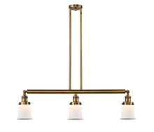 Innovations Lighting 213-BB-G181S - Canton - 3 Light - 39 inch - Brushed Brass - Stem Hung - Island Light