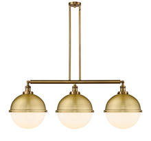 Innovations Lighting 213-BB-HFS-121-BB-LED - Hampden - 3 Light - 45 inch - Brushed Brass - Stem Hung - Island Light